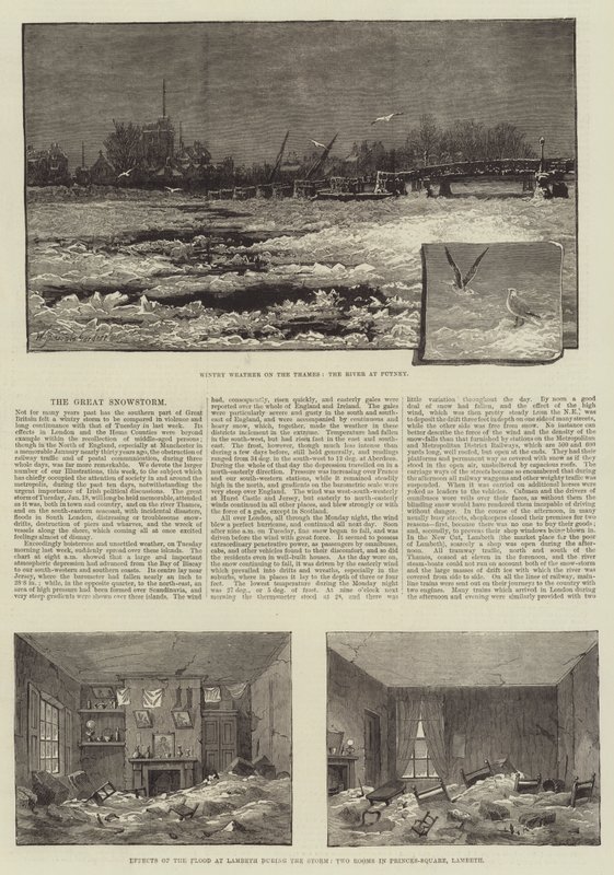 The Great Snowstorm by William Biscombe Gardner