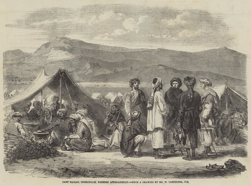 Camp Bazaar, Meerunzaie, Western Afghanistan by William Carpenter