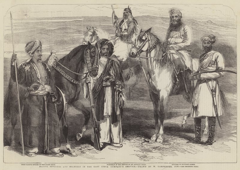 Native Officers and Soldiers in the East India Company