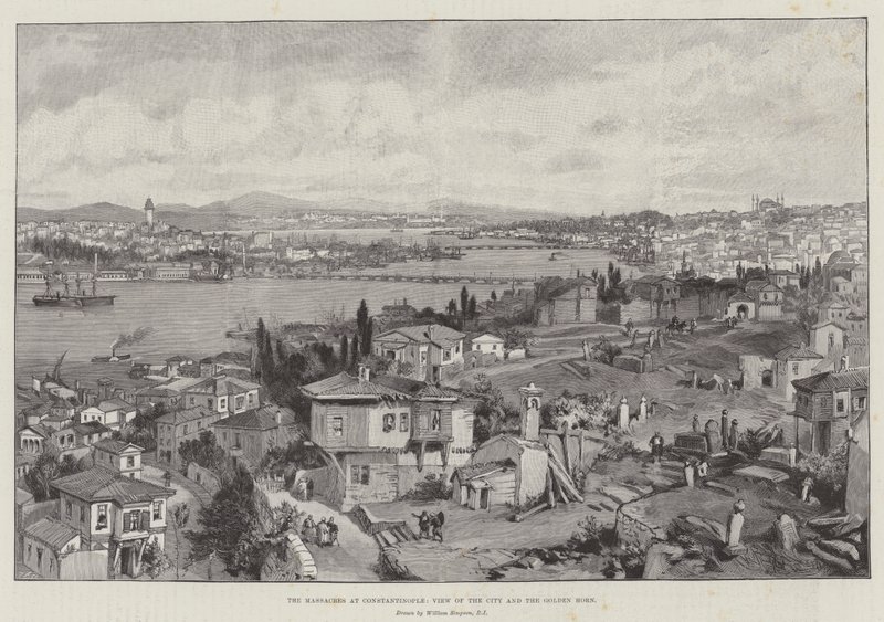 The Massacres at Constantinople, View of the City and the Golden Horn by William Crimea Simpson
