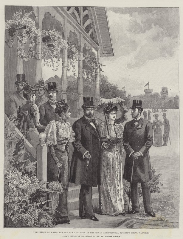 The Prince of Wales and the Duke of York at the Royal Agricultural Society