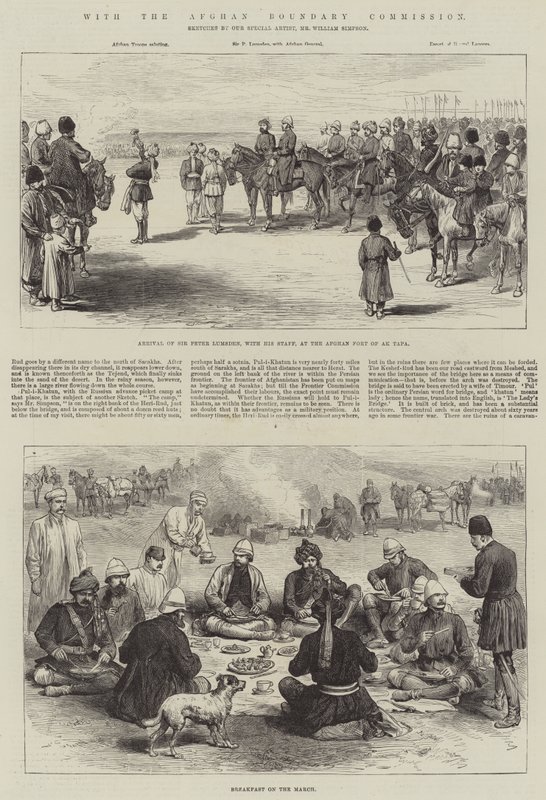 With the Afghan Boundary Commission by William Crimea Simpson
