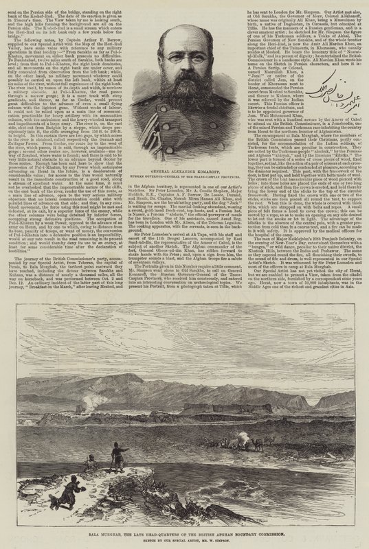 With the Afghan Boundary Commission by William Crimea Simpson