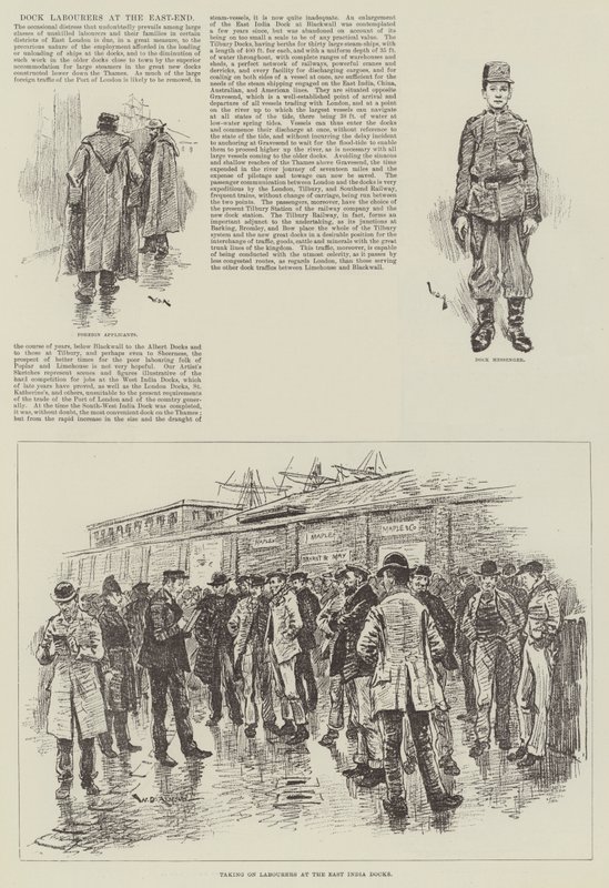 Dock Labourers at the East-End by William Douglas Almond