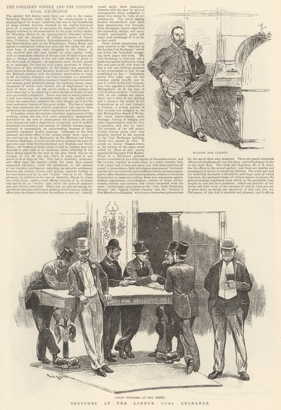 Sketches at the London Coal Exchange by William Douglas Almond