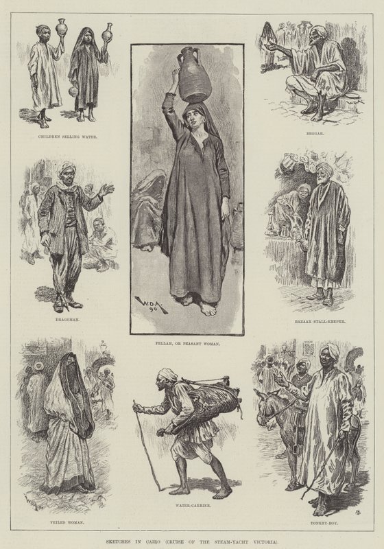 Sketches in Cairo (Cruise of the Steam-Yacht Victoria) by William Douglas Almond