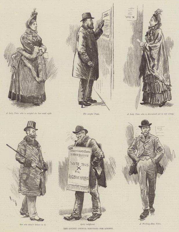 The County Council Elections for London by William Douglas Almond