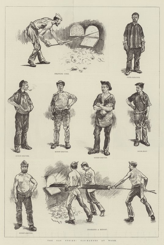 The Gas Strike, Gas-Makers at Work by William Douglas Almond