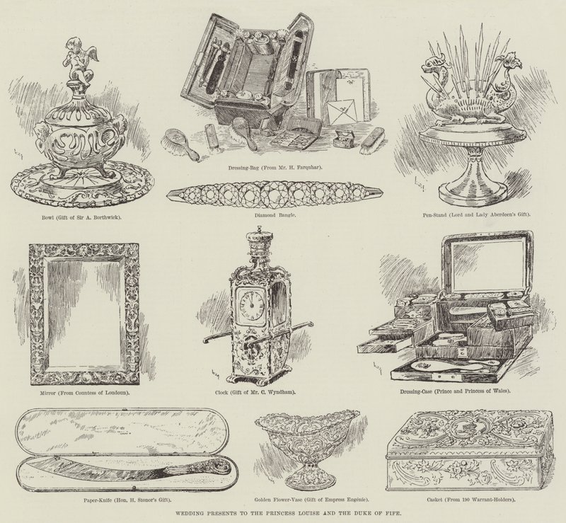 Wedding Presents to the Princess Louise and the Duke of Fife by William Douglas Almond