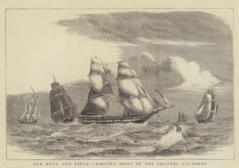 Our Navy, Old Style, Training Brigs of the Channel Squadron by William Edward Atkins