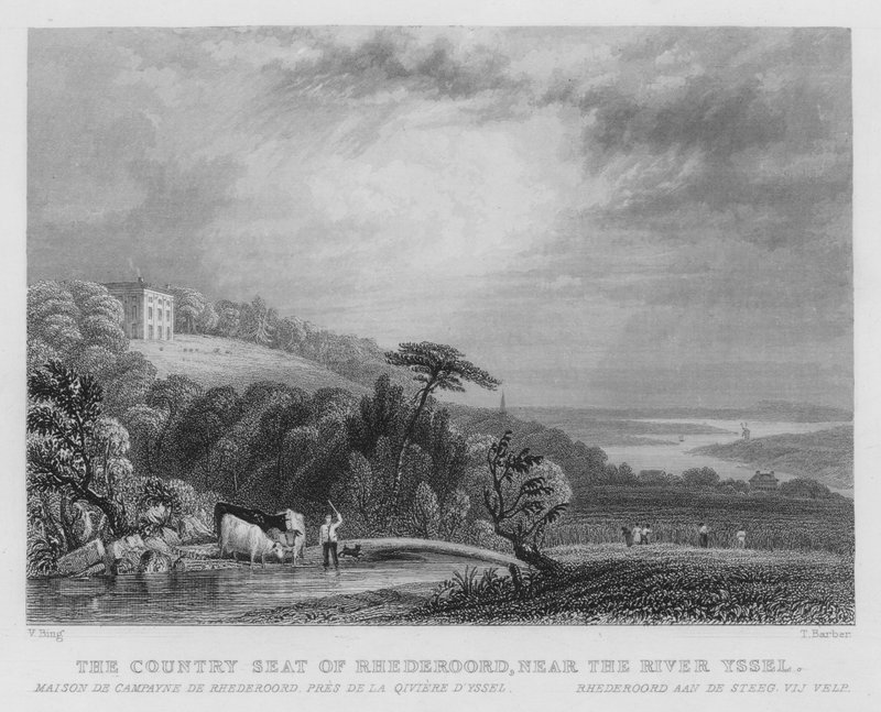 The Country Seat of Rhederoord, near the River Yssel by William Henry Bartlett