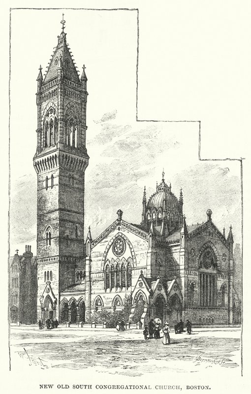 New Old South Congregational Church, Boston by William Henry James after Boot