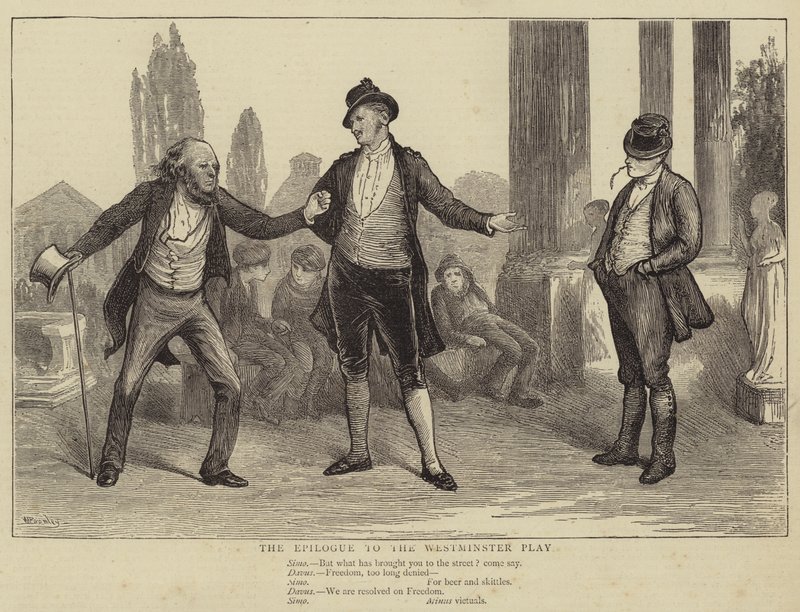 The Epilogue to the Westminster Play by William III Bromley