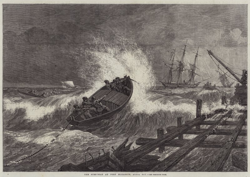 The Surf-Boat at Port Elizabeth, Algoa Bay by William James Linton