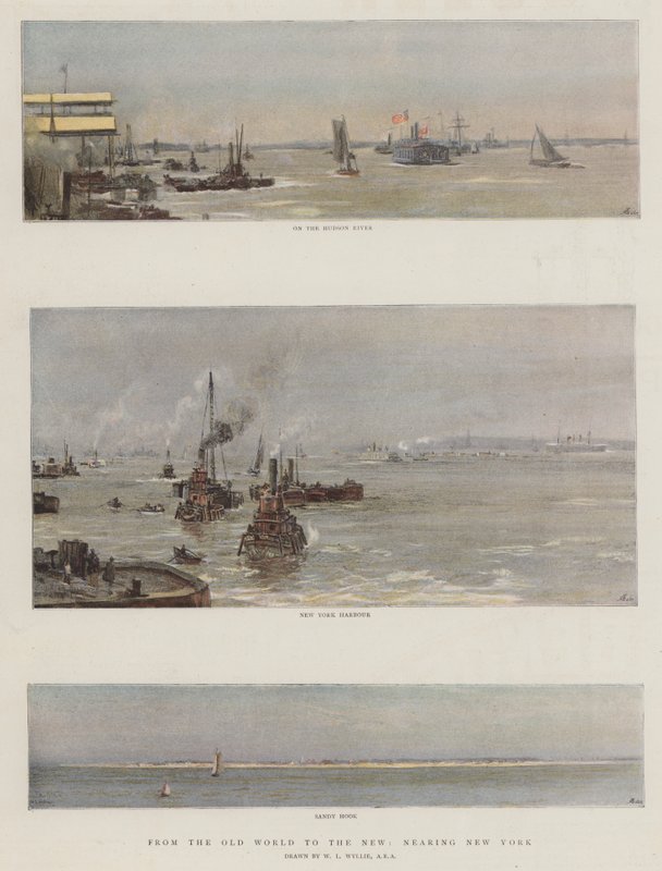 From the Old World to the New, Nearing New York by William Lionel Wyllie