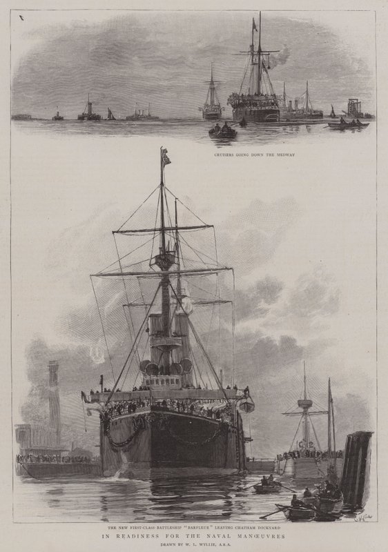 In Readiness for the Naval Manoeuvres by William Lionel Wyllie