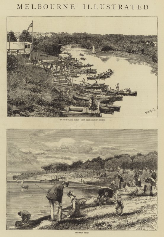 Melbourne Illustrated by William Lionel Wyllie