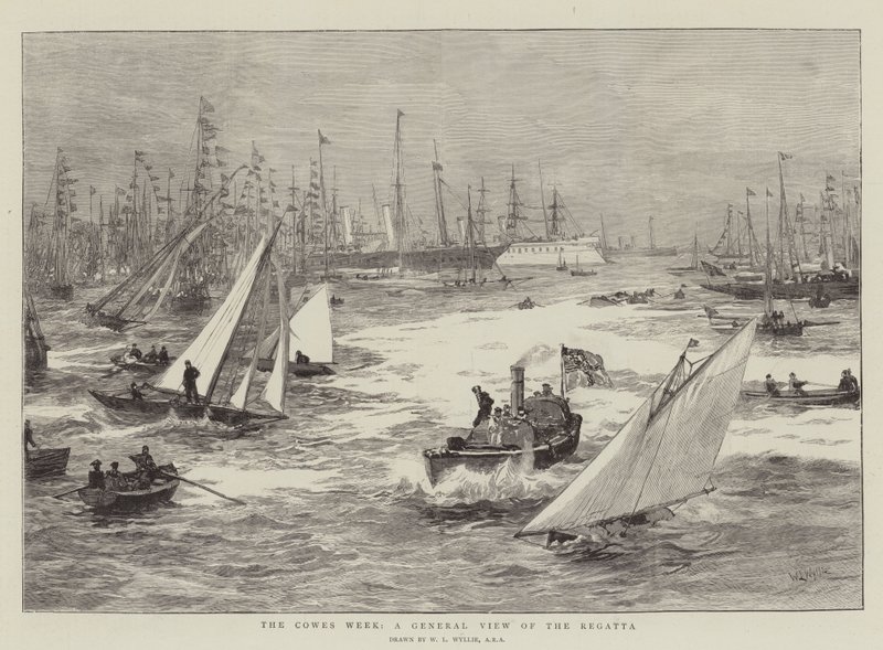 The Cowes Week, a General View of the Regatta by William Lionel Wyllie