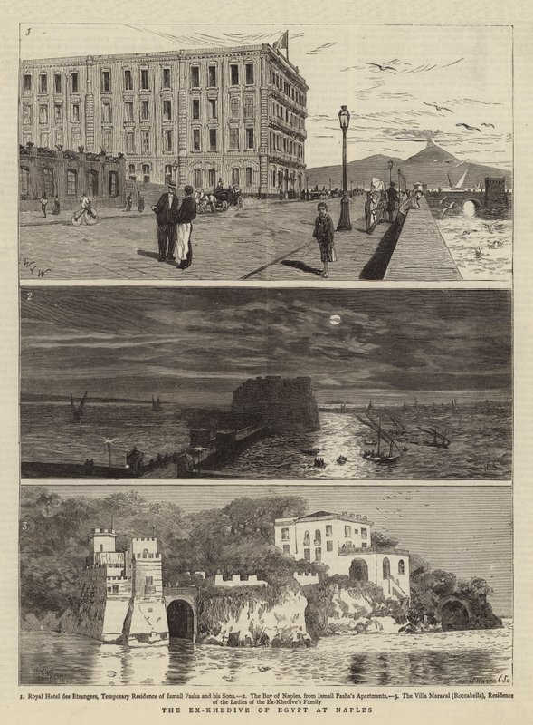 The Ex-Khedive of Egypt at Naples by William Lionel Wyllie