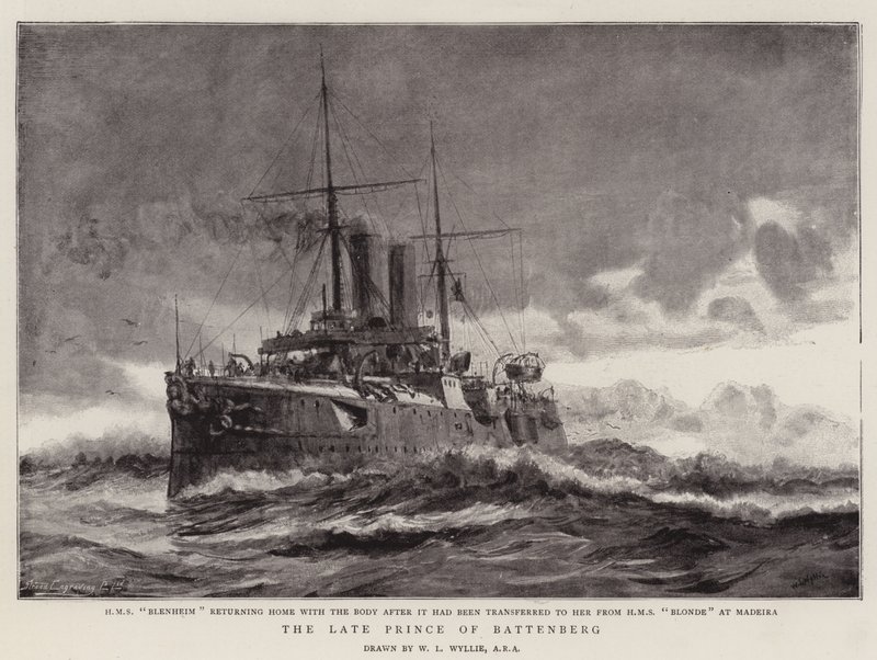 The Late Prince of Battenberg by William Lionel Wyllie