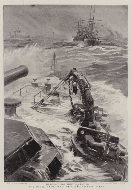 The Naval Manoeuvres, with the Reserve Fleet by William Lionel Wyllie