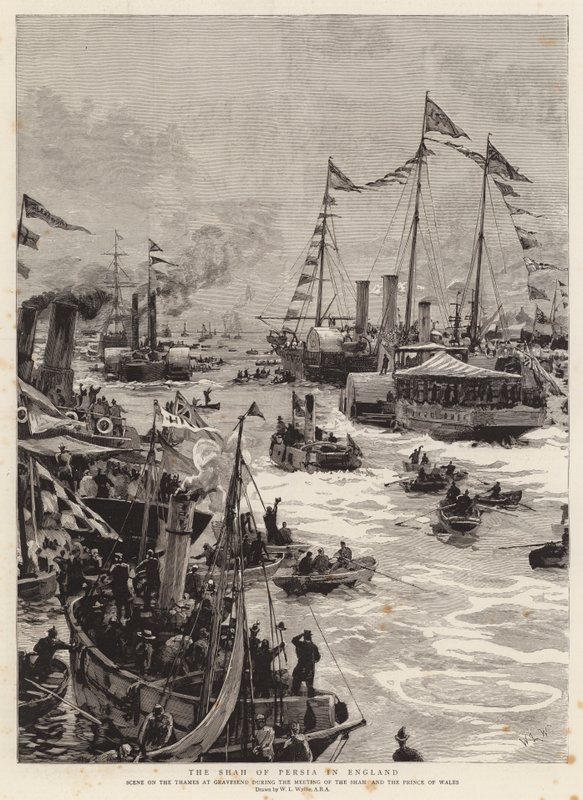 The Shah of Persia in England by William Lionel Wyllie