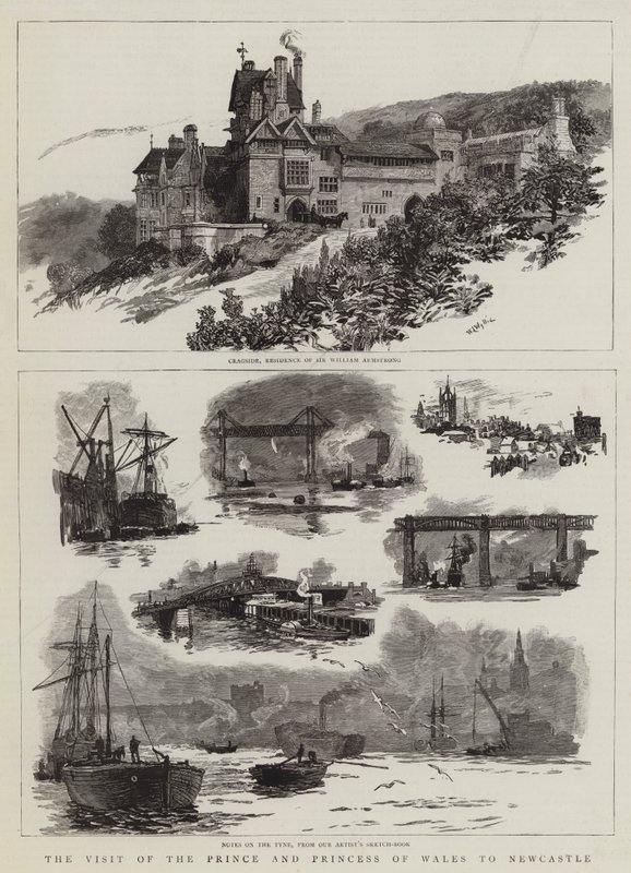 The Visit of the Prince and Princess of Wales to Newcastle by William Lionel Wyllie
