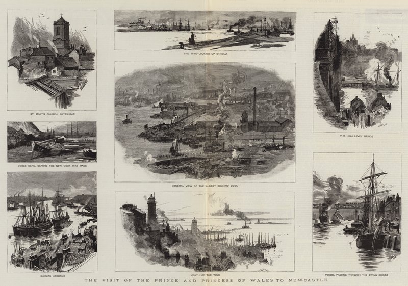 The Visit of the Prince and Princess of Wales to Newcastle by William Lionel Wyllie