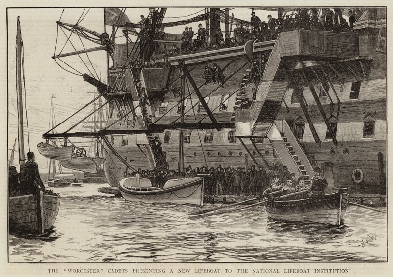 The Worcester Cadets presenting a New Lifeboat to the National Lifeboat Institute by William Lionel Wyllie