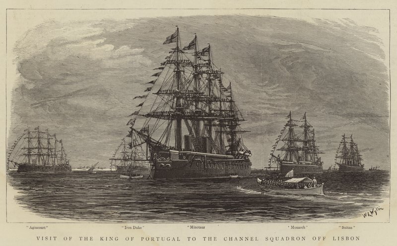 Visit of the King of Portugal to the Channel Squadron off Lisbon by William Lionel Wyllie