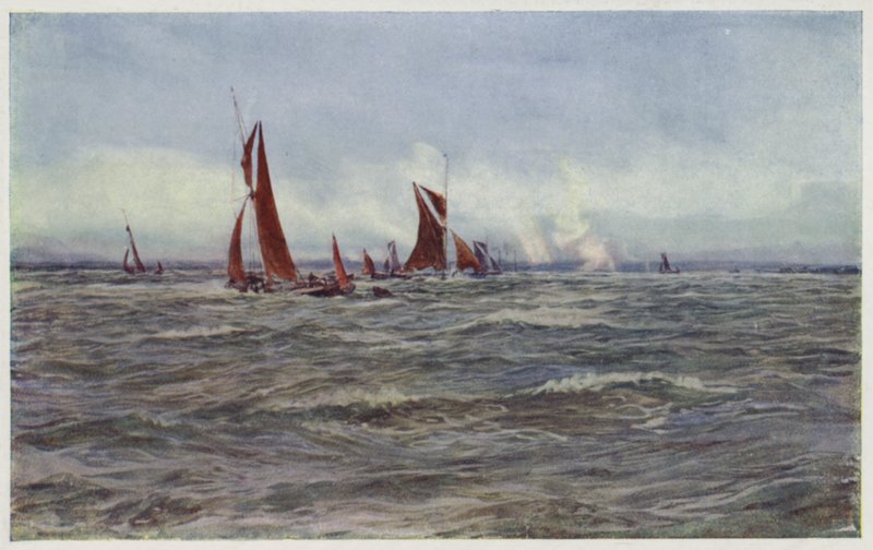 A Windy, Wet Day on the Medway by William Lionel Wyllie