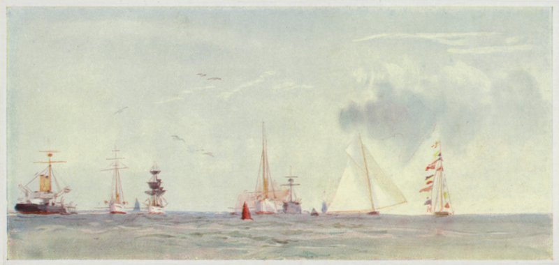 Cowes Roads, Regatta Time by William Lionel Wyllie