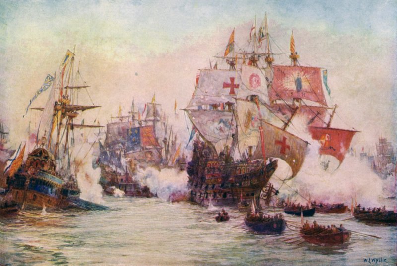The Spanish Armada, 1588 by William Lionel Wyllie