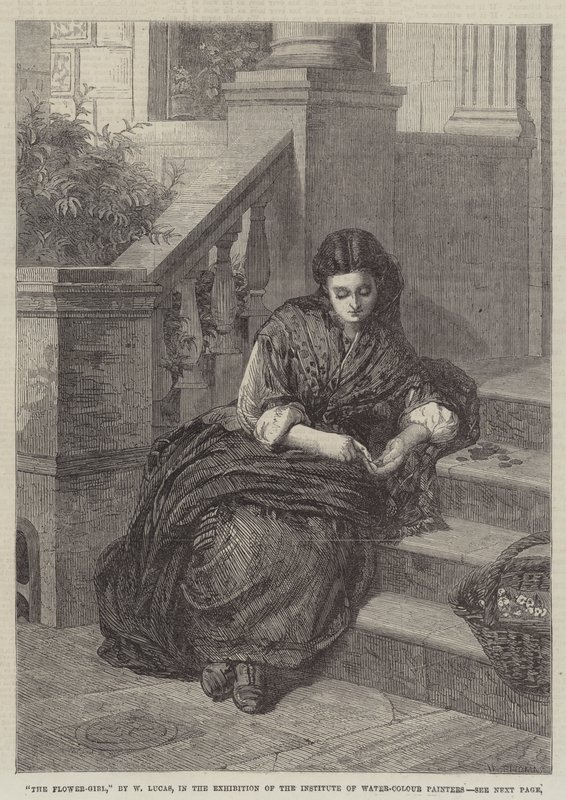 The Flower-Girl by William Lucas