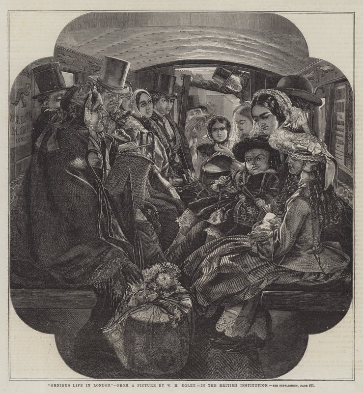 Omnibus Life in London by William Maw Egley