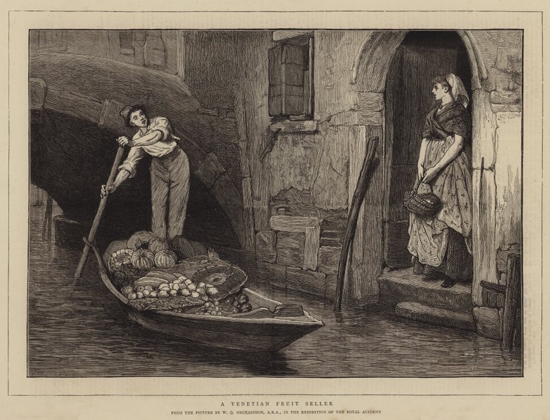 A Venetian Fruit Seller by William Quiller Orchardson