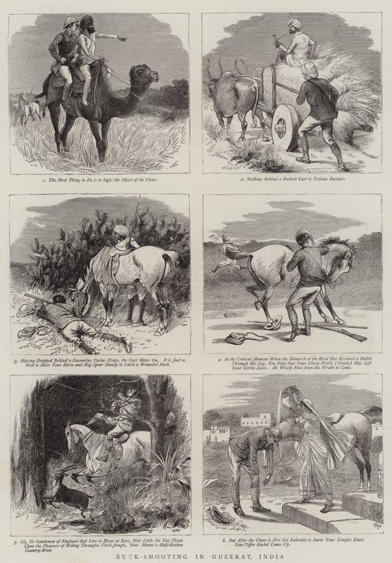 Buck-Shooting in Guzerat, India by William Ralston