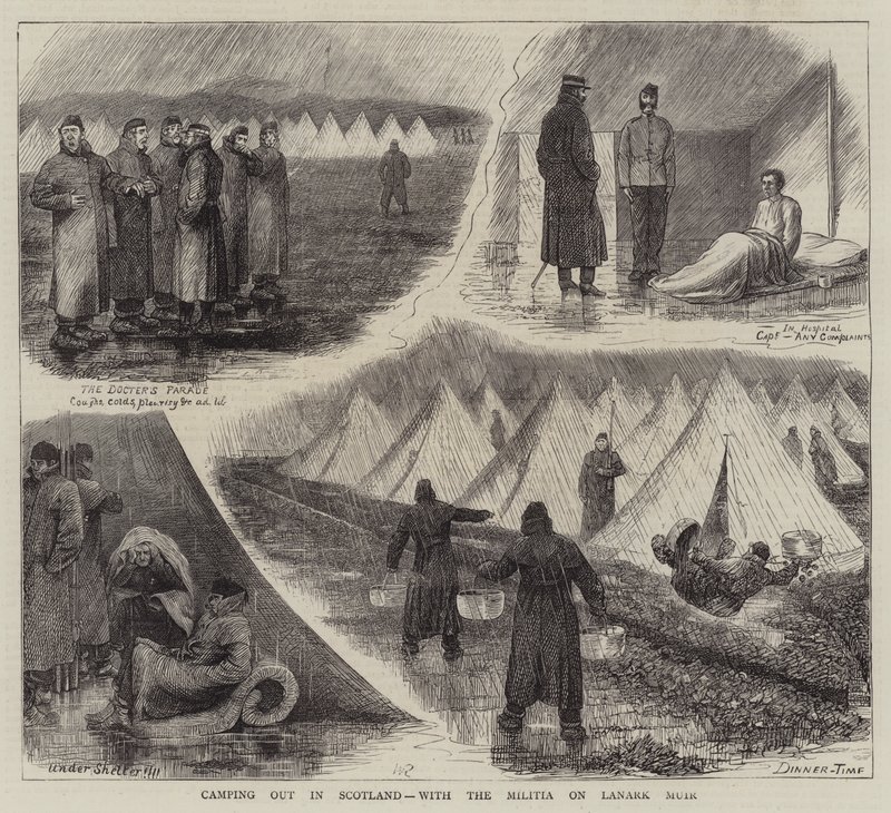 Camping out in Scotland, with the Militia on Lanark Muir by William Ralston