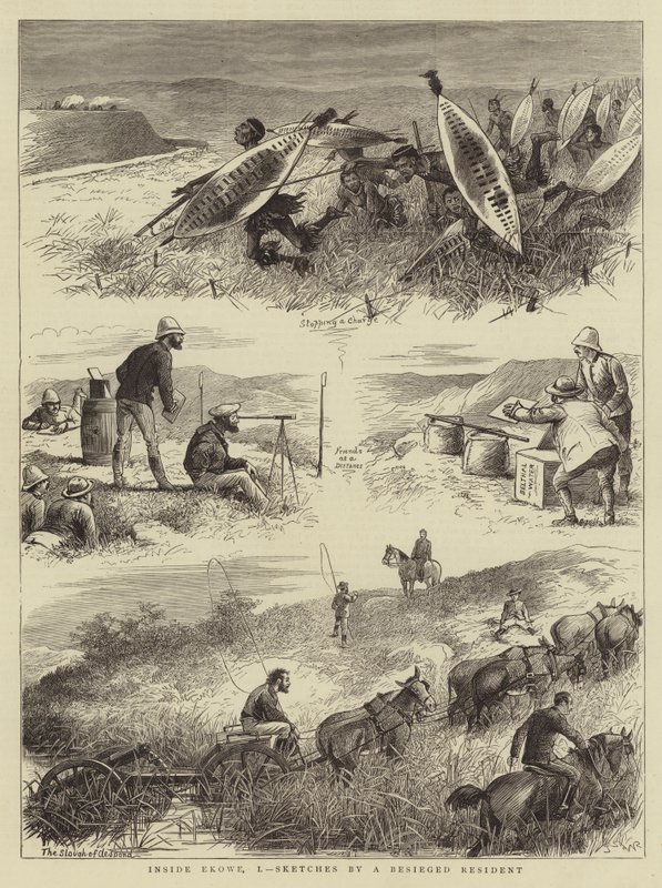 Inside Ekowe, I, Sketches by a Besieged Resident by William Ralston