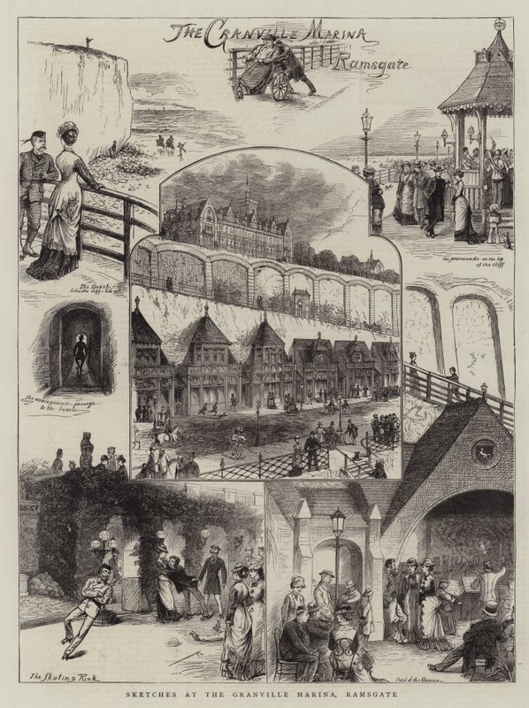 Sketches at the Granville Marina, Ramsgate by William Ralston