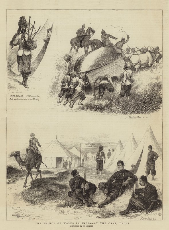 The Prince of Wales in India, at the Camp, Delhi by William Ralston