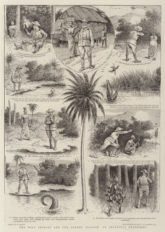 The Wily Shikari and the Greedy Saurian, an Ingenious Expedient by William Ralston