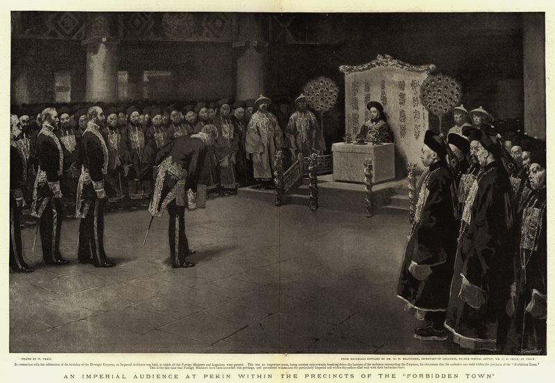 An Imperial Audience at Pekin within the Precincts of the Forbidden Town by William Small