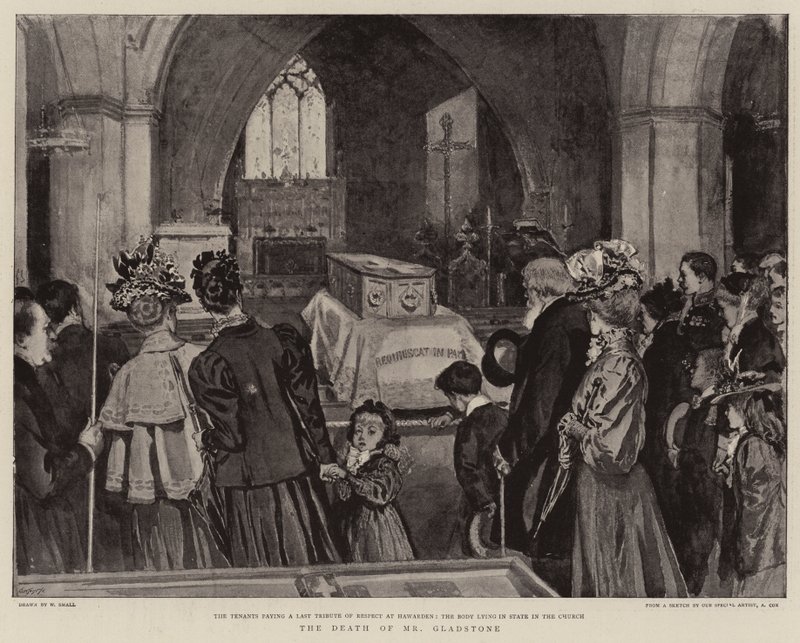 The Death of Mr Gladstone by William Small
