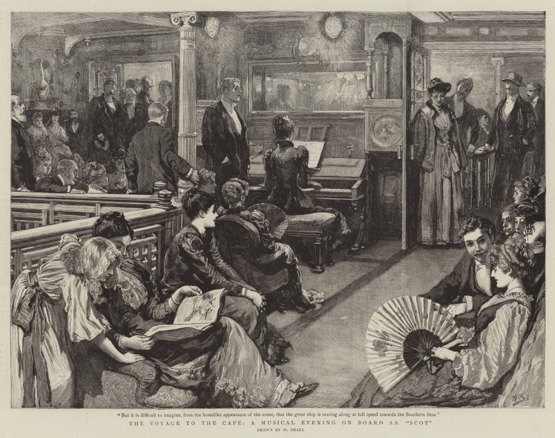 The Voyage to the Cape, a Musical Evening on Board SS Scot by William Small