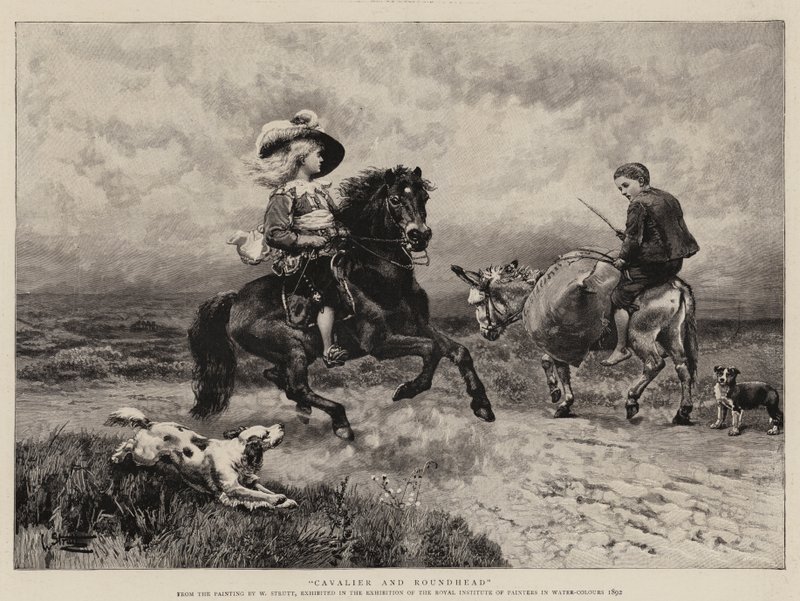 Cavalier and Roundhead by William Strutt
