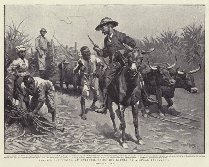 Jamaica Industries, an Overseer Going His Rounds on a Sugar Plantation by William T. Maud