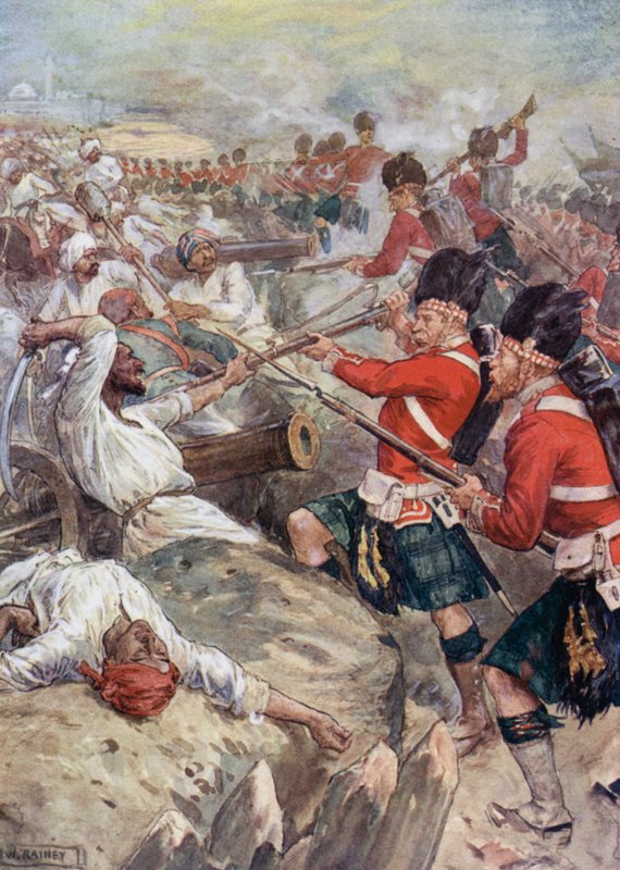 The Pipes of Lucknow by William after Rainey