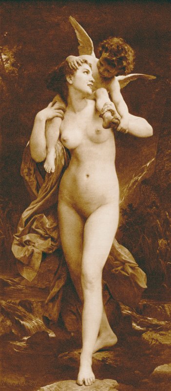 Youth and Love by William Adolphe (after) Bouguereau