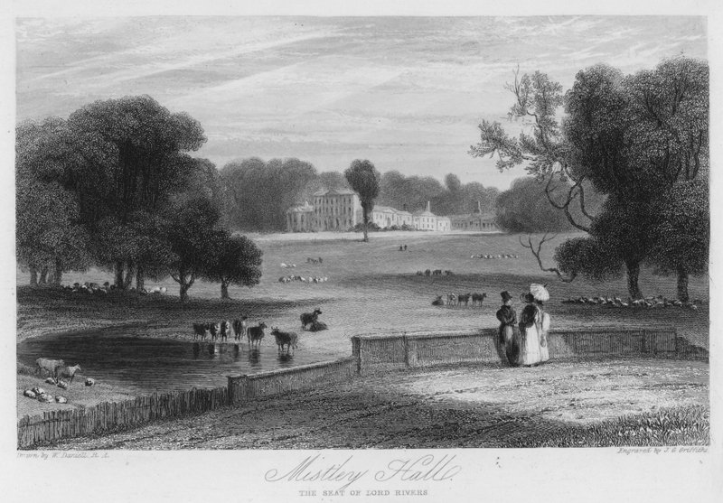 Mistley Hall, the Seat of Lord Rivers by William (after) Daniell